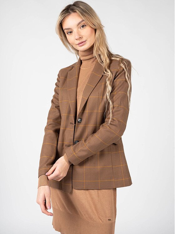 Silvian Heach Silvian Heach Giacca da abito CVA22131GC Marrone Regular Fit