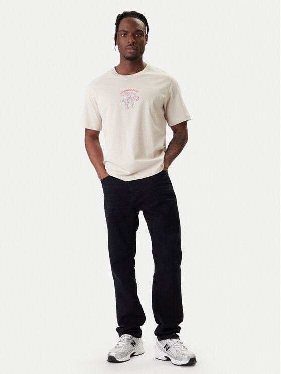 Jack & Jones Jack & Jones Tričko Spongebob 12286631 Béžová Relaxed Fit