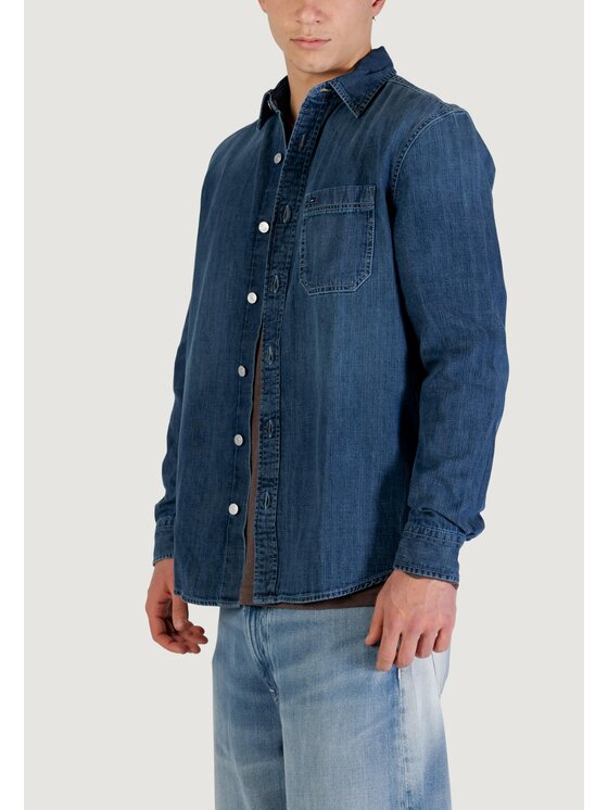 Tommy Jeans Tommy Jeans Πουκάμισο DM0DM22303 Μπλε Casual Fit
