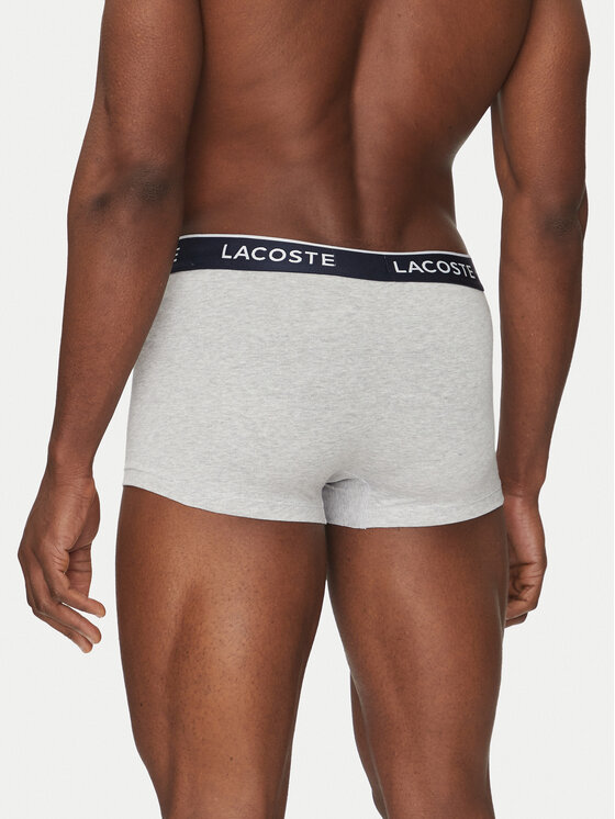 Lacoste Lacoste Set od 3 para bokserica 5H1300 Siva