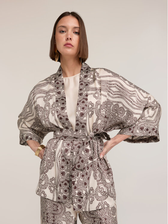Motivi Motivi Kimono 20036000030N001 Crema Regular Fit