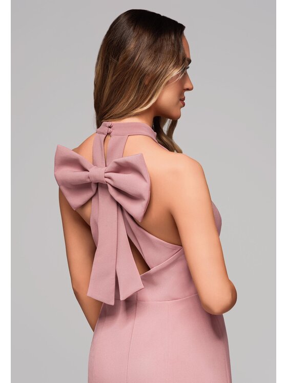 Ombre Ombre Sukienka wieczorowa LA-OM-DLR101 Różowy Regular Fit