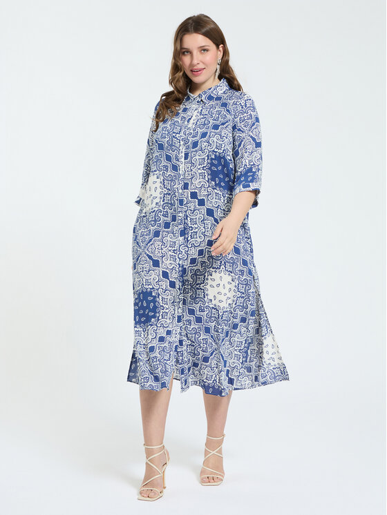 Fiorella Rubino Fiorella Rubino Koszula 5060T001466N0S1 Niebieski Regular Fit