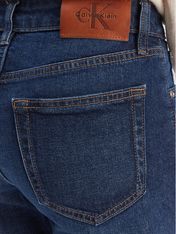 Calvin Klein Jeans Calvin Klein Jeans Дънки Mid Rise Slim Blue Orbit LV047C778G Син Slim Fit