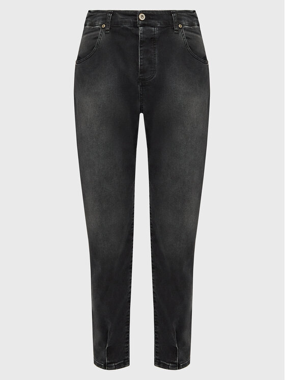 Please Jeans hlače P0TACN9PAE Črna Regular Fit