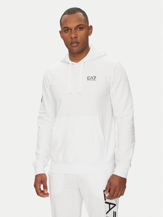 Pánská Mikina EA7 Emporio Armani, Velikost:L, Barva: Bílá, 7M000569 AF13512 M0003
