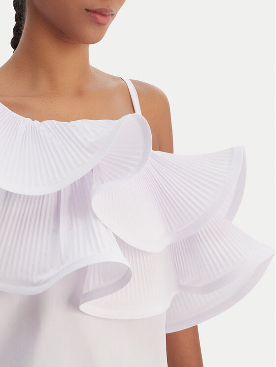 Fracomina Fracomina Blusa FR26ST2004W697F9 Bianco Regular Fit