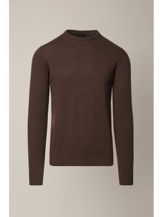 Lancerto Lancerto Sweter Joakim SW073225000041 Brązowy Regular Fit