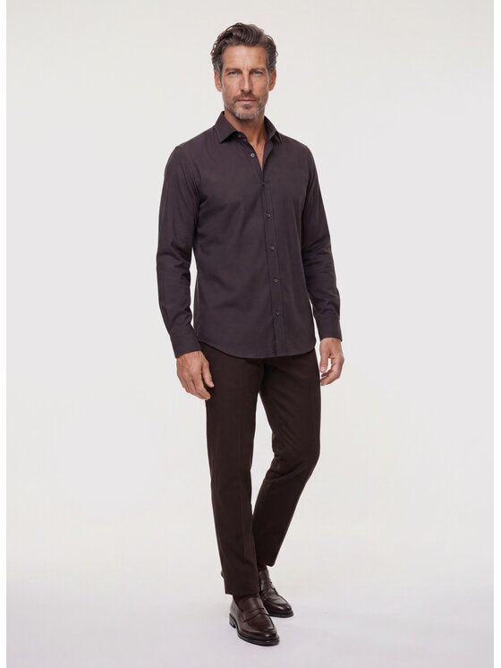 Pako Lorente Pako Lorente Koszula P26WF-1X-002 Brązowy Slim Fit
