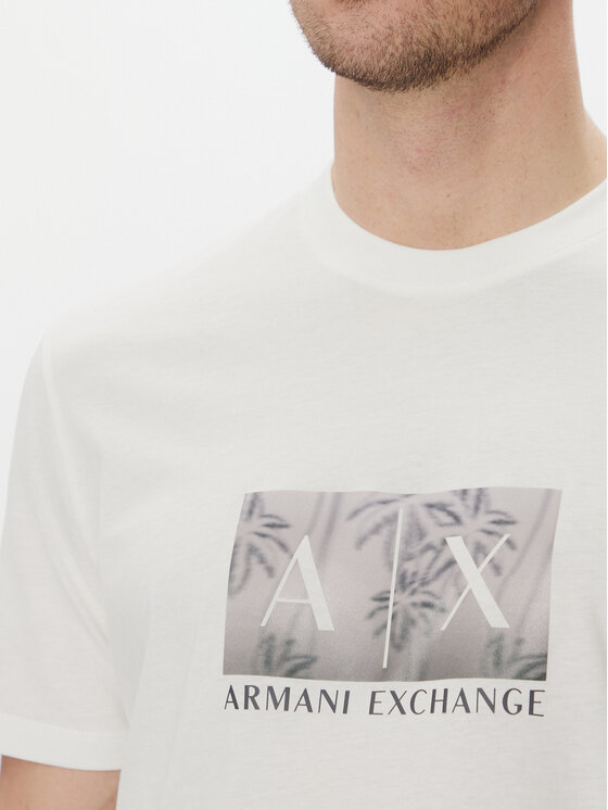 Armani Exchange Armani Exchange Marškinėliai XM000555 AF10358 U0009 Balta Regular Fit