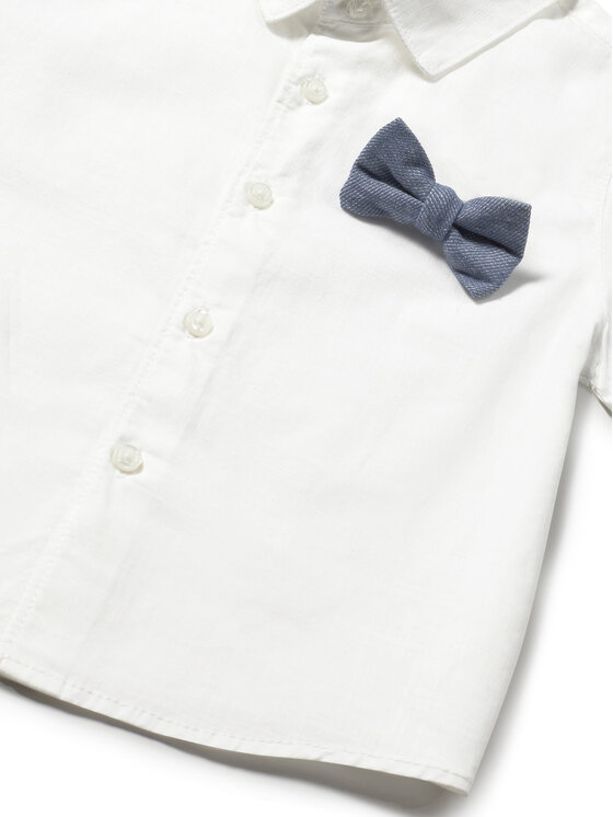 Mayoral Mayoral Set cămașă și șorturi din material textil 1250 Albastru Regular Fit