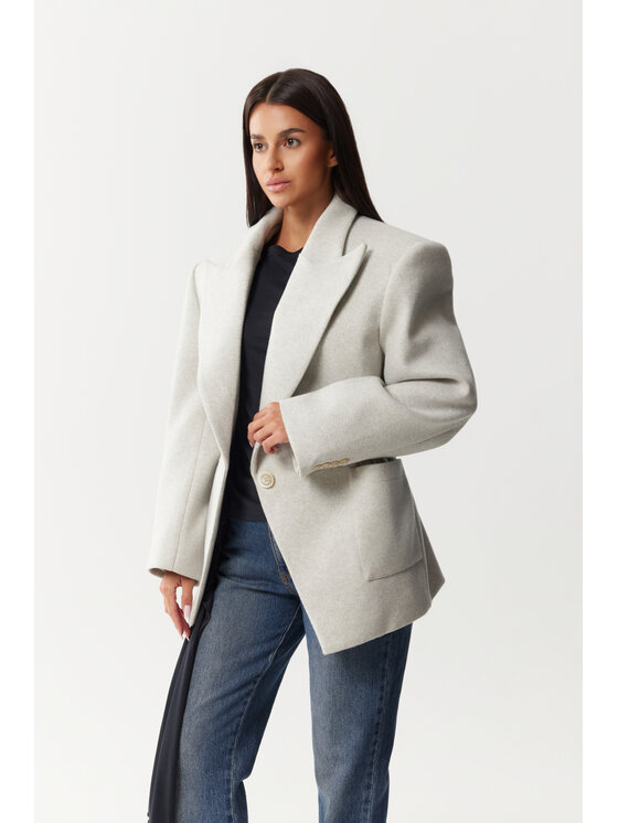 Magda Matyja Magda Matyja Marynarka AMELIA BLAZER Szary Oversize