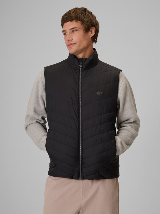 4F 4F Kamizelka BASIC+ Czarny Regular Fit