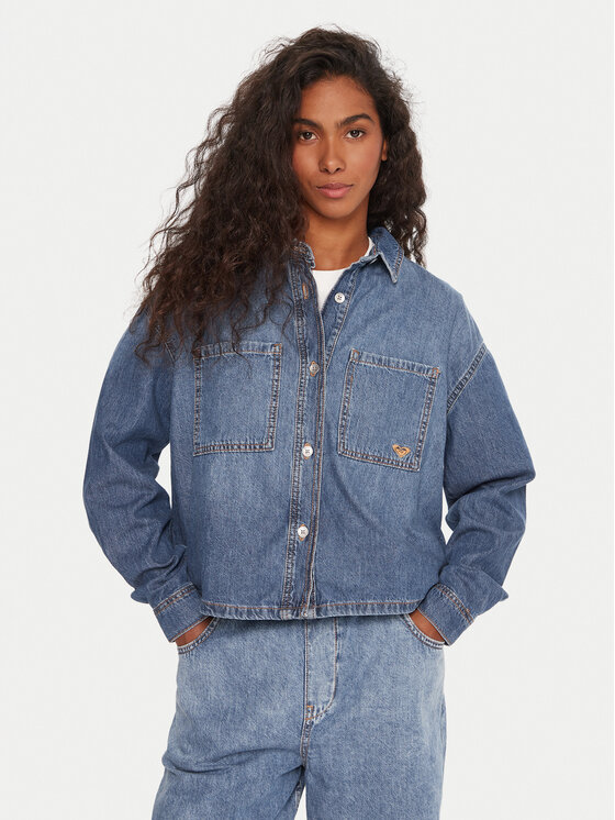 Roxy Roxy Jeanshemd Another Reflect ERJWT03704 Blau Regular Fit