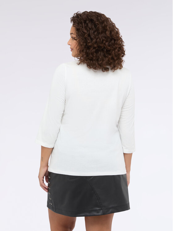 Fiorella Rubino Fiorella Rubino T-shirt G05VL008974N011 Bianco Regular Fit