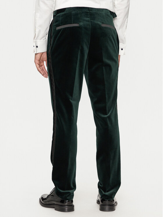 HUGO Hugo Spodnie materiałowe Getlin242E1X 50524910 Zielony Slim Fit