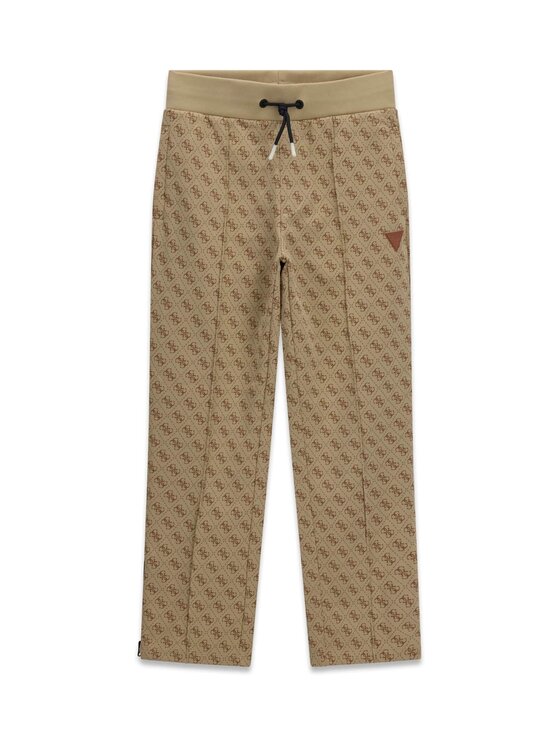 Guess Kids Guess Kids Spodnie materiałowe 184851 Beżowy Regular Fit