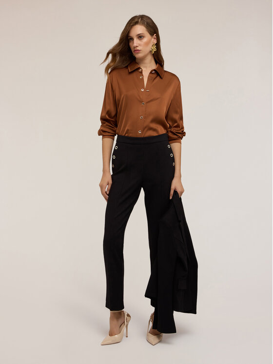 Motivi Motivi Koszula 5273Q000869N022 Brązowy Regular Fit
