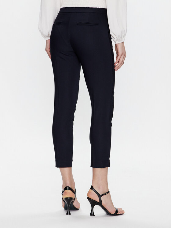 Morgan Morgan Hlače iz tkanine 211-PROSY.F Mornarsko modra Slim Fit