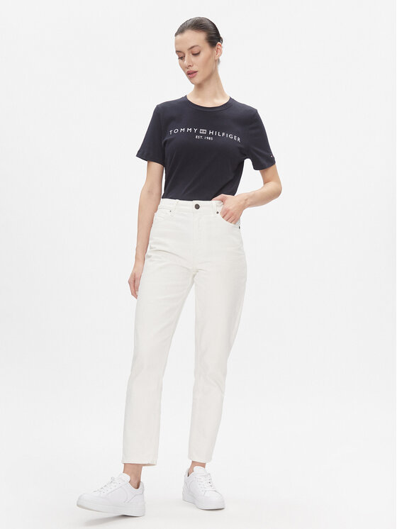 Tommy Hilfiger Tommy Hilfiger T-krekls WW0WW40276 Tumši zils Regular Fit