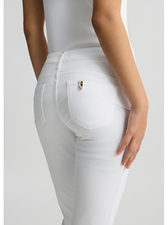 Liu Jo Liu Jo Pantaloni di tessuto WA5457T4033M9603 Bianco Slim Fit