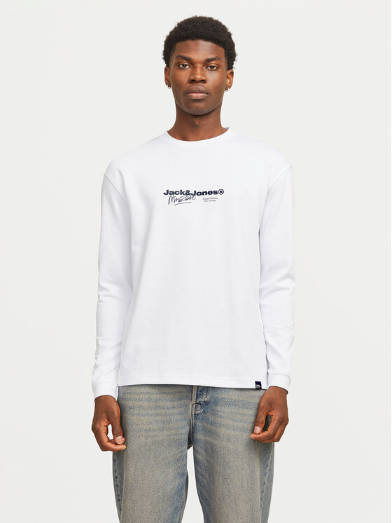 Jack&Jones Jack&Jones Longsleeve Charlie 12265426 Λευκό Regular Fit