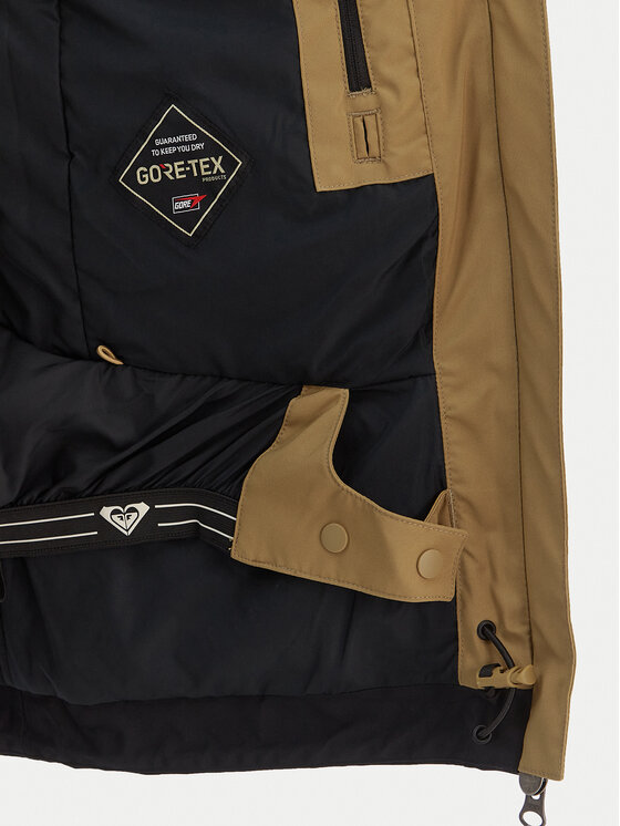 Roxy Roxy Geacă de schi Gore-Tex Stretch Purelines ERJTJ03506 Bej Regular Fit