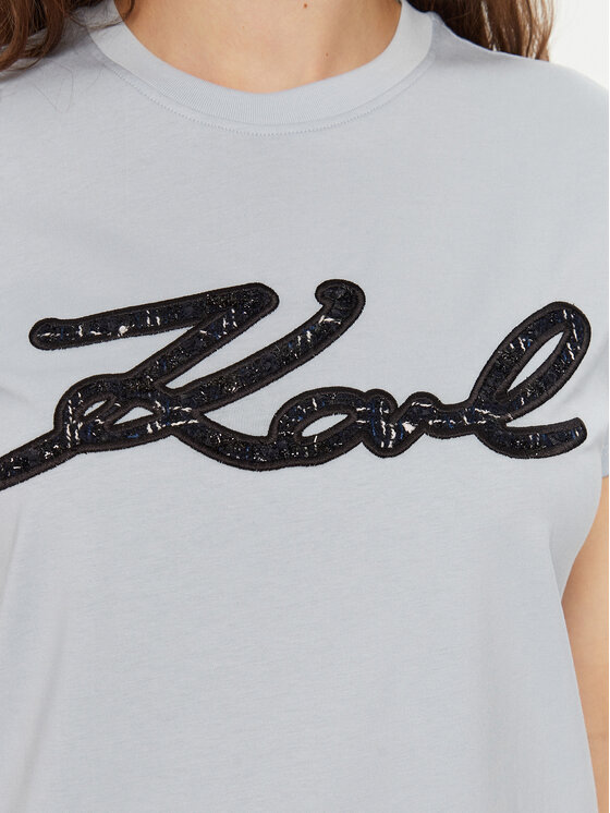KARL LAGERFELD KARL LAGERFELD T-shirt A1W17117 Plava Regular Fit