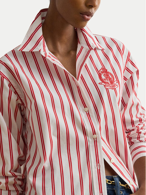 LAUREN RALPH LAUREN LAUREN RALPH LAUREN Srajca 200P08746002 Rdeča Relaxed Fit