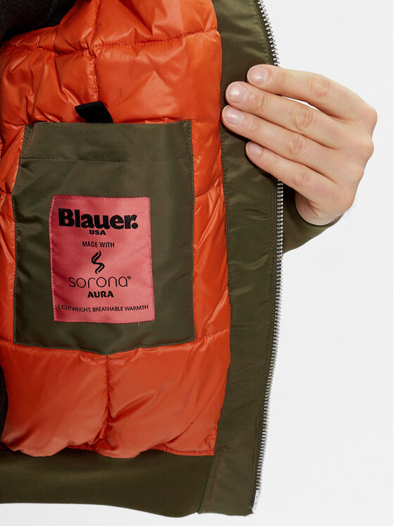 Blauer Blauer Μπόμπερ μπουφάν 23WBLUC02132 Πράσινο Regular Fit