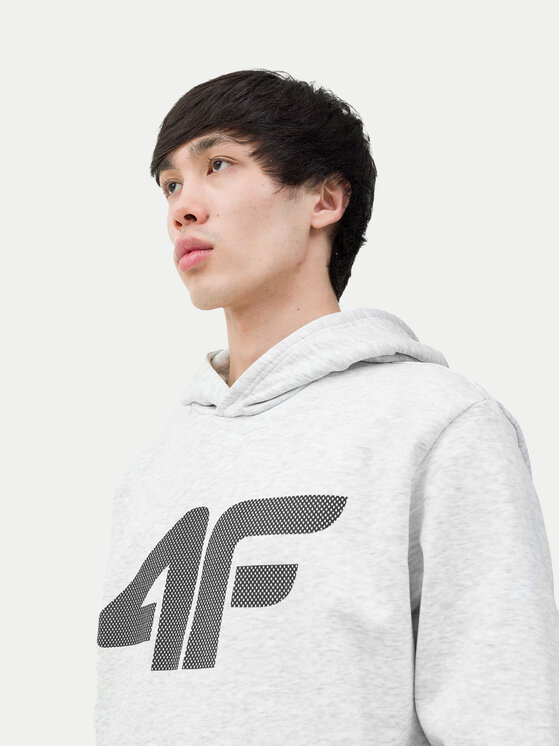 4F 4F Суитшърт 4FWSS24TSWSM0950 Сив Regular Fit