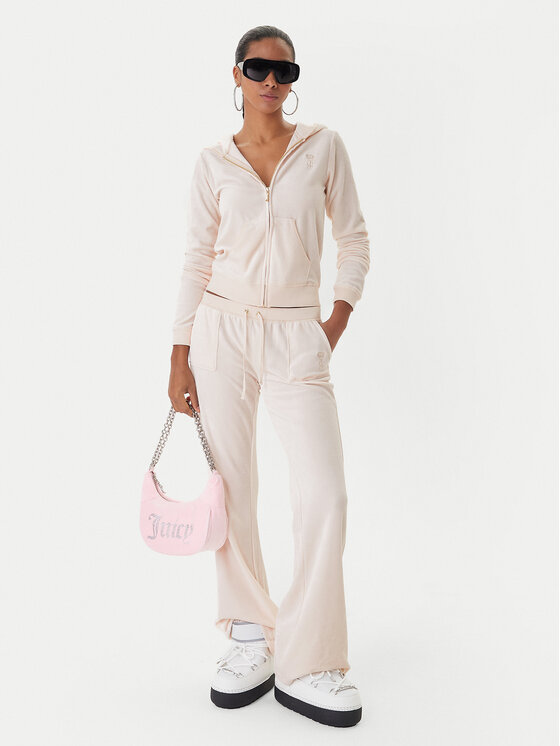 Juicy Couture Juicy Couture Spodnji del trenirke Caisa JCSEBJ008G Roza Slim Fit