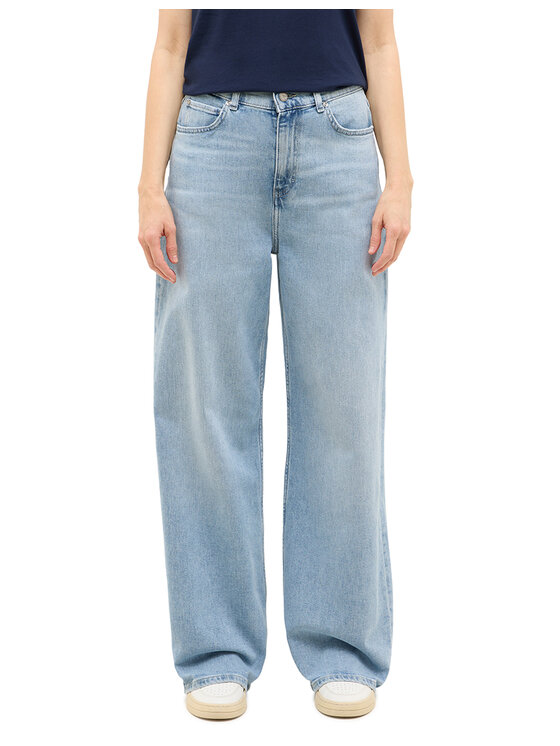 Mustang Mustang Jeansy Style Luise Wide Niebieski Wide Fit