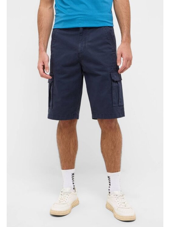 Mustang Mustang Pantaloncini di tessuto Houston Cargo Shorts Viola Loose Fit