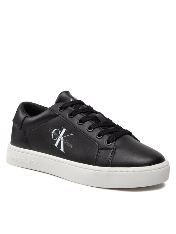 Calvin Klein Jeans Calvin Klein Jeans Tenisice Classic Cupsole Laceup Low Lth YM0YM00491 Crna