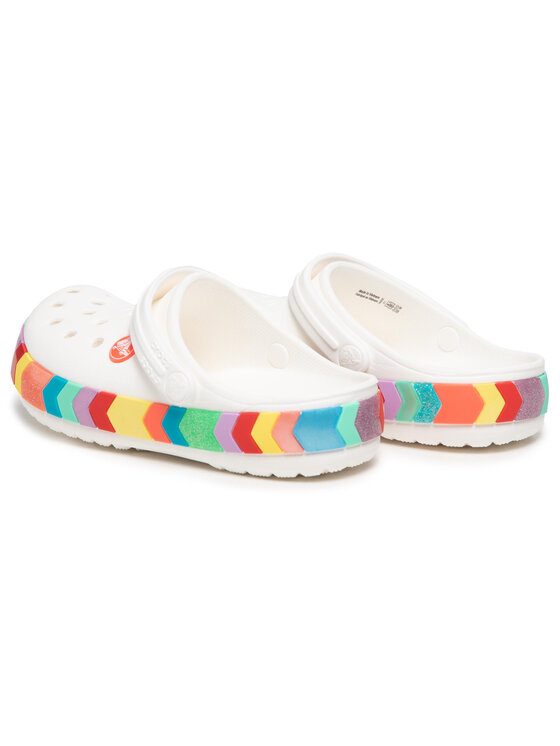 Crocs Crocs Iešļūcenes Crocband Chevron Beaded Clog K 207007 Balts