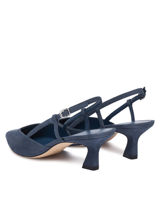 Stuart Weitzman Stuart Weitzman Czółenka Vinnie 50 Slingback SJ433 Granatowy