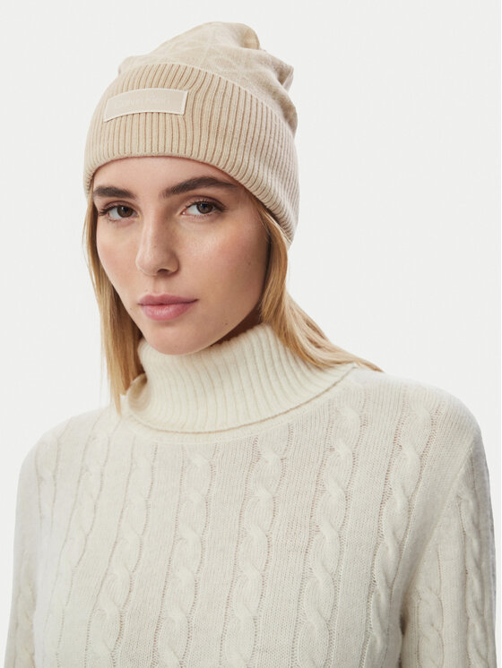 Calvin Klein Calvin Klein Czapka LV04F8111G Beżowy jasny
