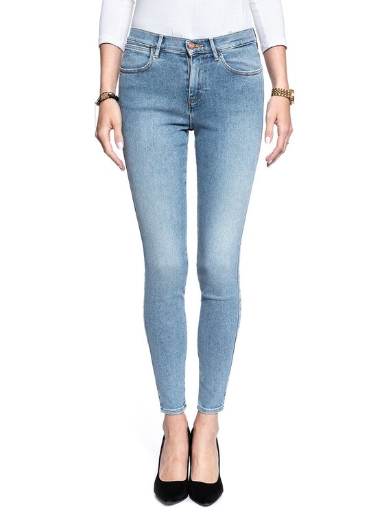 Wrangler Wrangler Jeans HIGH SKINNY Blu Skinny Fit