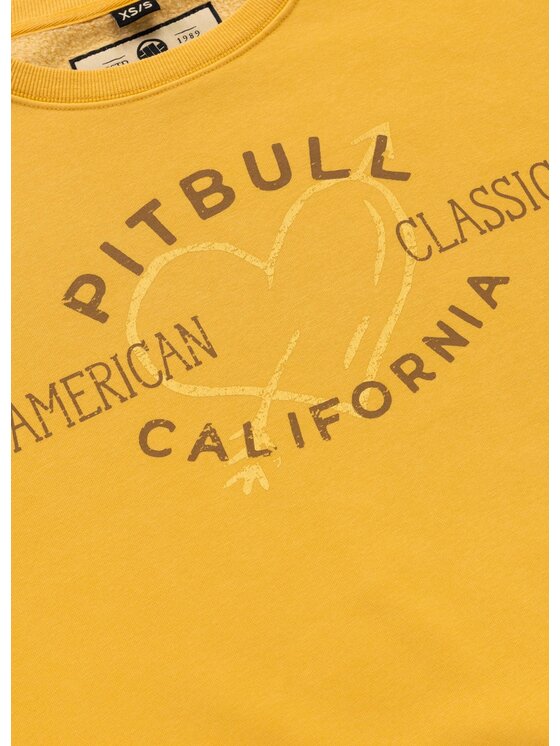 PITBULL PITBULL Bluza MANZANITA HEART Żółty Regular Fit