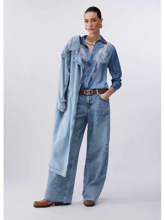 Liu Jo Liu Jo Camicia UA6343T595879044 Blu Regular Fit