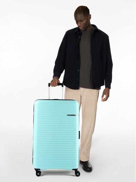 American Tourister American Tourister Walizka średnia 330308 Błękitny