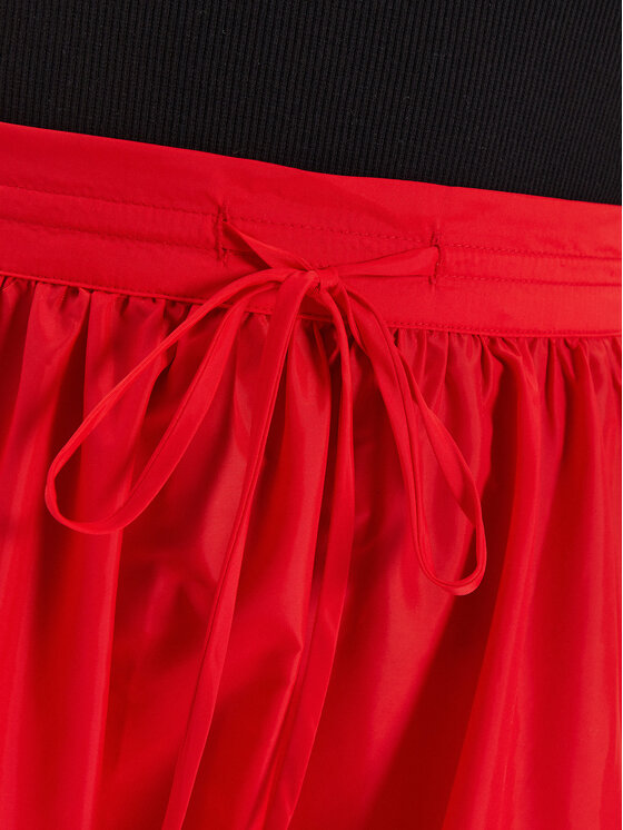 STAUD STAUD Trapecijos formos sijonas Eden R24P6106TN Raudona Regular Fit