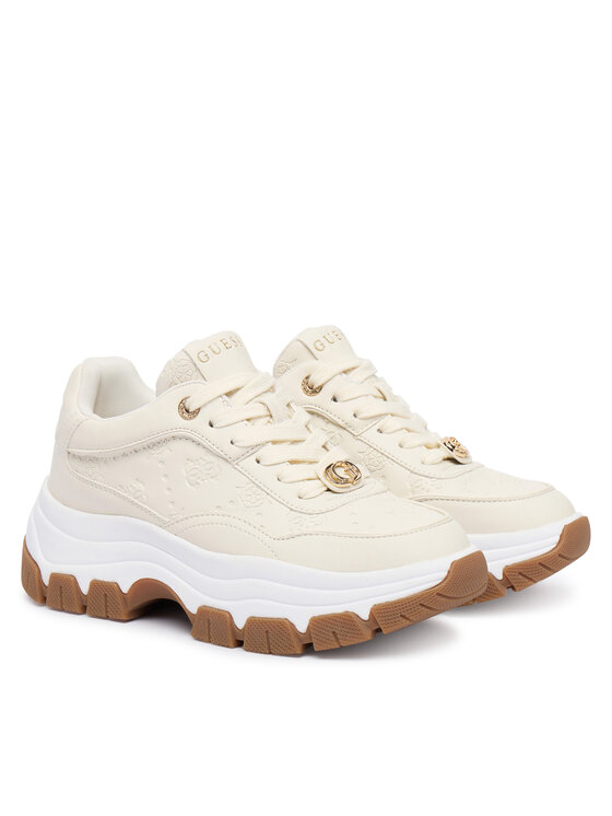Guess Guess Laisvalaikio batai FLFBRT PEL12 Écru