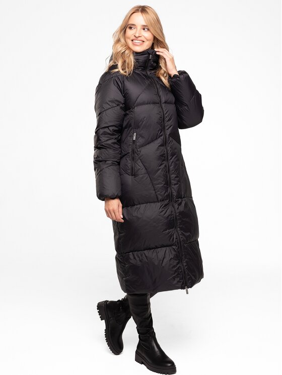 Perso Perso Kurtka damska BLH253527FX Czarny Regular Fit