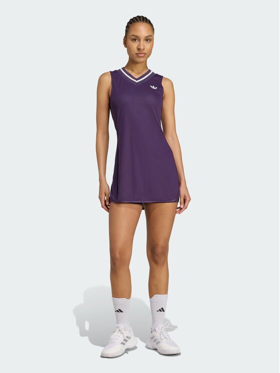 adidas adidas Sukienka tenisowa Tennis Pro Climacool Fioletowy Slim Fit