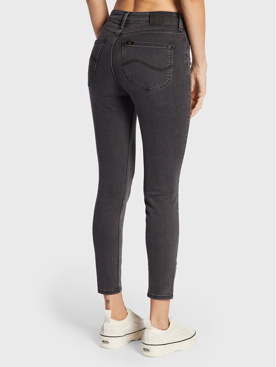 Lee Lee Jeansy Scarlett L31BSYSZ 112326926 Szary Skinny Fit