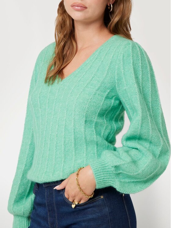 Guess Guess Sweter 169465 Zielony Classic Fit