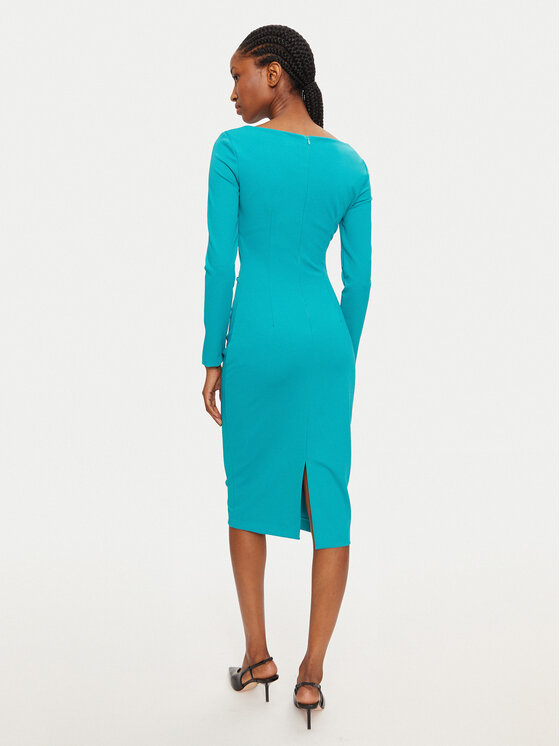Rinascimento Rinascimento Koktel haljina 1000769356287 Zelena Regular Fit