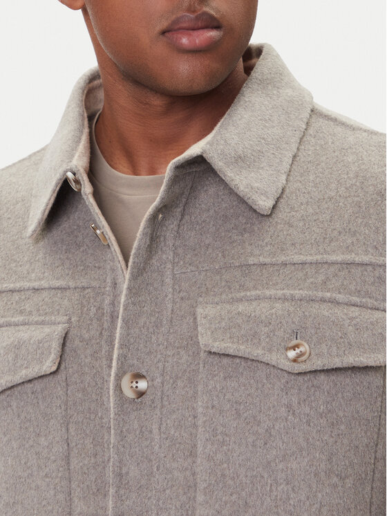 Milestone Milestone Преходно яке MSBorgo 530755 60460 Сив Regular Fit